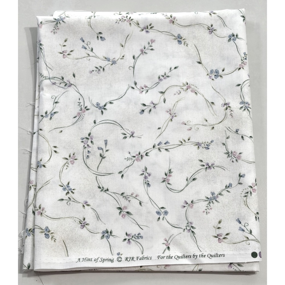RJR Fabrics A Hint of Spring Floral Vine Cotton Quilting Fabric 1 Yard 45x36